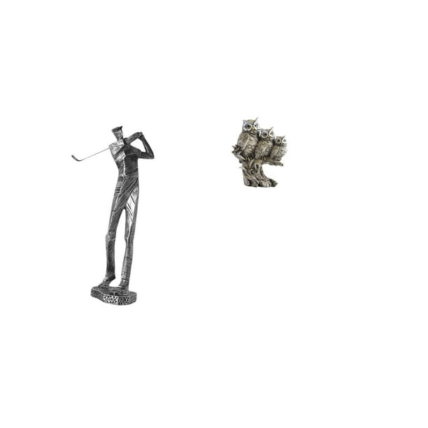Figura de golfista,Estatua de golfista de resina,figura de golfista,decoración del hogar,Adorno de escultura moderna para centro de mesa,regalo,Figuras de búho,Figuras de búho,animales