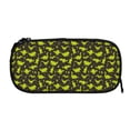 thumbnail image 3 of Vsdgher Cute Cartoon Dinosaurs Green Silhouette Pattern Print Large Capacity Pencil Case Pouch with Zipper, Portable Aesthetic Big Capacity Pencil Cases Pen Office Travel Stationery Bag, 3 of 8