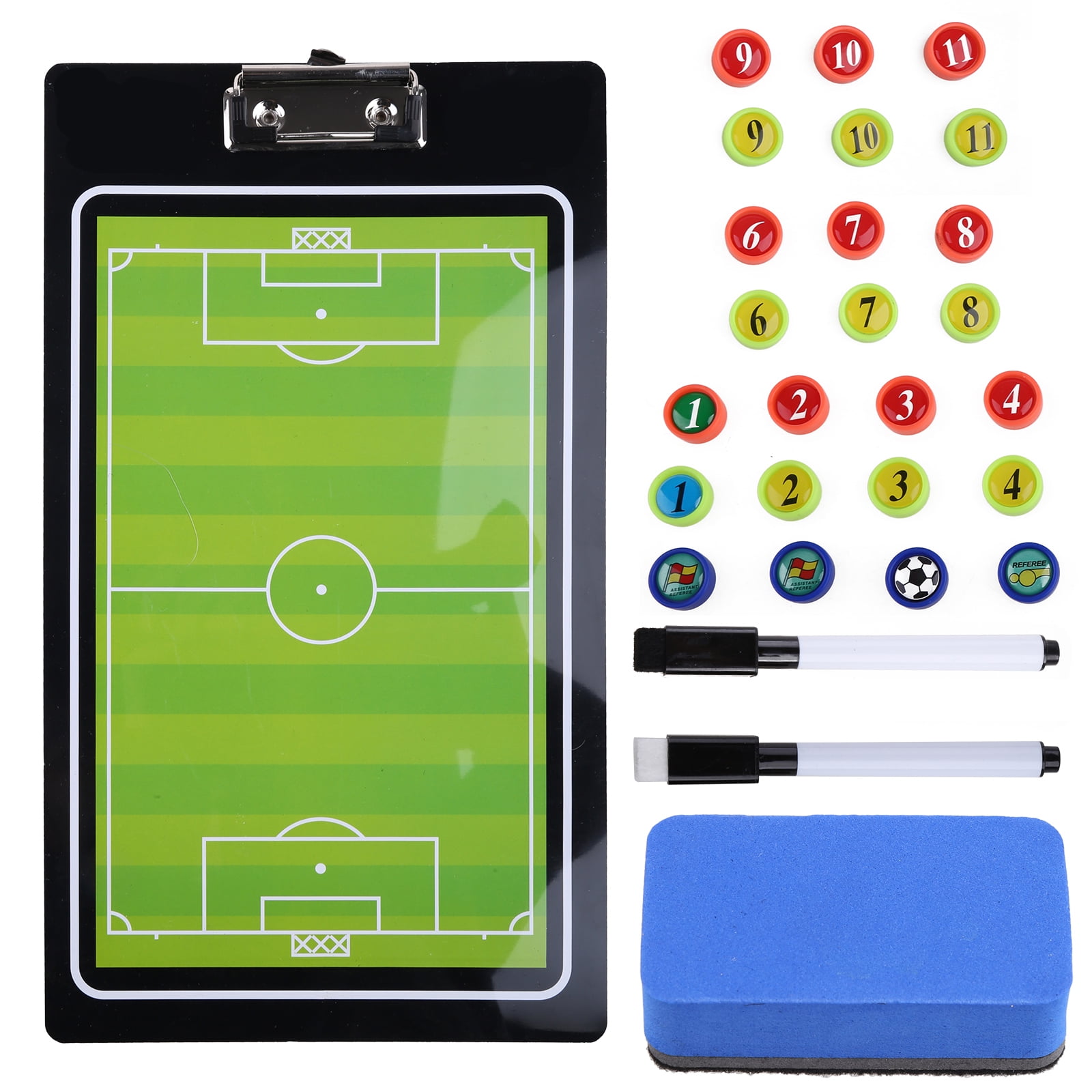  FOCCTS Magnetic Soccer Coaching Board, Football Coaching Board  Coaches Clipboard Tactical with 26 Magnets, Dry Erase Marker, Eraser,  Foldable and Portable Soccer Tactics Board : Sports & Outdoors