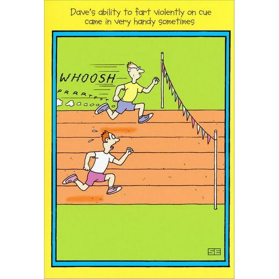 Nobleworks Gassy Runner Funny / Humorous Birthday Card
