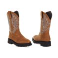 thumbnail image 7 of Cowboy Boots for Men Western Boots Men's Square Toe Mid-Calf Boots Classic Embroidered Pull On Boots, 7 of 7