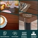 thumbnail image 4 of HOMYLIN Mesa de Comedor 6 Personas 160cm Rectangular Estilo Retro Moderna Mesa de Conferencias con Patas de Metal para 4 a 8, para Comedores restaurantes,cocinas,salón,Sala de Estar, Marrón, 4 of 6