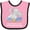 Pink and Black, variant on Inktastic My Safta Loves Me to the Moon and Back Elephant Family Boys or Girls Baby Bib