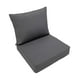 thumbnail image 3 of Juego de cojines de asiento profundos para exteriores, relleno fijo, cojines de repuesto para sofá Gris oscuro, 3 of 9