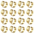 thumbnail image 3 of 12PCS Golden Leaf Napkin Rings - 1.7inch Elegant Metal Cloth Napkin Holders for Wedding, Thanksgiving Dinner, Party Decor, 3 of 6