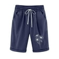thumbnail image 2 of Short Femme Taille Élastique Imprimé avec Poches Décontractées, 2 of 3