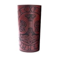 thumbnail image 1 of maskred Medieval Arm Cuff Wrist Guard Quake Pattern PU Leather for Cosplay Brown, 1 of 1