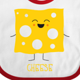 thumbnail image 4 of Inktastic Cute Kawaii Cheese Boys or Girls Baby Bib, 4 of 4