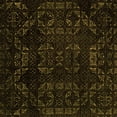 thumbnail image 1 of Ahgly Company Indoor Square Abstract Orange Modern Area Rugs, 3' Square, 1 of 4