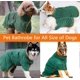 thumbnail image 5 of Albornoz para perros: albornoz para perros pequeños, medianos y grandes, para perros y gatos, con súper absorbente para un secado rápido (verde S), 5 of 5