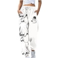 thumbnail image 2 of Zxlsdmn Halloween Sweatpants Women Spooky Graphic Joggers Sweatpant Drawstring High Waist Sweatpant Comfy Fall Winter Holiday Sweat Pant with Pocket 2XL, 2 of 5