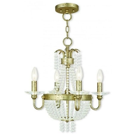 

Livex Lighting Valentina 4 Light Convertible Mini Chandelier/Ceiling Mount