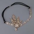 thumbnail image 1 of Diadema de cabellero con Artificiales Cinta de Cabello Elástica Joyas para Mujer Señora Oro Salvador Diadema Flapper para mujer, 1 of 4