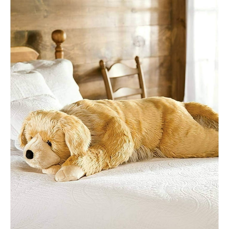 Plow Hearth Super Soft Golden Retriever Body Pillow with Realistic Features