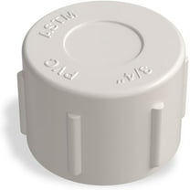 Lakesstory PVC pipe cap 3/4 inch, FPT,  Fittings for plumbing,  White, SCH 40