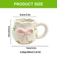 thumbnail image 5 of Butterfly Knots Ceramic Cup Drinking Mug With Pink Bowknot Home Office Drinkware, 5 of 19
