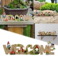 thumbnail image 2 of TIELUTT Figurine Welcome Statue Adorable Garden Ornament for Outdoor Desktop Garden Statue Rabbit Statues for Garden Outdoor Turtle Statues for Garden Altair Statue Buddha Garden Statues Outdoor, 2 of 8