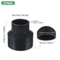 thumbnail image 3 of Uxcell 2-Pack UReducer Conector de Tubo, Acoplamiento Reductor Recto de 3"*2", Gris, 3 of 6