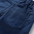 thumbnail image 3 of TTAO Toddler Little Boys Chino Cargo Jogger Pants Side Pockets Solid Color Trousers Casual Outfit Navy Blue 80, 3 of 5
