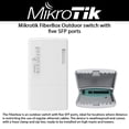 thumbnail image 1 of MikroTik FiberBox Outdoor Router with 5 SFP Ports - Includes 1 S-RJ01 Copper Module (CRS105-5S-FB), 1 of 3
