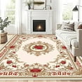 thumbnail image 5 of 1PC Floral Pattern Area Rug Local Carpet, Lightweight Washable Easy-to-Tidy Carpet Mat Festival Gift, Suitable for Living Room, Bedroom, Dining Room, Office, Balcony, Room Accessories, 5 of 8