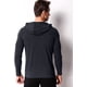 thumbnail image 4 of Dnzceghtig Sudadera con capucha ligera para hombre, camiseta de manga larga, camisa informal ajustada con capucha, cuello en V, sudadera ligera con capucha, 4 of 7