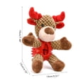 thumbnail image 1 of Juguete de peluche con forma de alce que suena para mascotas, juguete para masticar para perros navideños, juguete para masticar para perros navideños, juguete multifuncional para perros, 1 of 12