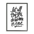 thumbnail image 2 of Stupell Industries Done in Love Romanic Fancy Calligraphy Phrase Framed Wall Art, 24 x 30, Design by House Fenway, 2 of 5