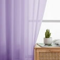 thumbnail image 5 of Xukmct 2 Panels Elegant Sheer Curtains Rod Pocket Panel Window Curtains Light Filtering Drapes for Bedroom Living Room Yard Kitchen, 39" x 98", 5 of 7