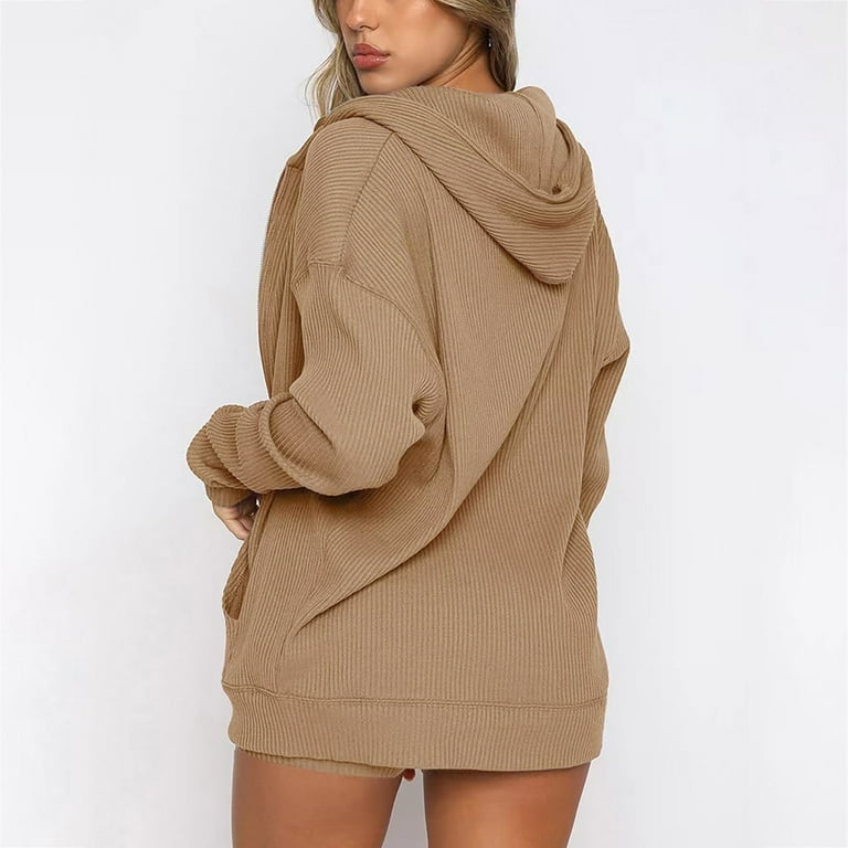 ZHAGHMIN Plus Size Short Set Women'S Solid Collar Zipper Pullover Long  Sleeve Sweater Fashion Drawstring Shorts Suit Plus Size Metallic Swimsuit  Full Support Swimsuits For Women Tech Suit Swimming W - Walmart.com