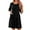 Black, variant on Waffle Zip Up Robes for Women 3/4 Sleeve House Coat Knee Length Bathrobes with Pockets Lightweight Nightgown S-3XL