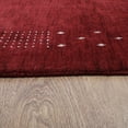 thumbnail image 4 of Rugsotic Carpets Handmade Rugs Hand Knotted Loom Rectangle 6'7''x9'10'' Red Wool for Indoor Use, 4 of 9