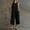 Black, variant on Morttic Women's Minimalist Button Pocket Jumpsuit – Sleeveless Round Neck, Capri Wide Leg, Loose Bohemian Casual One Piece White,S