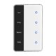 thumbnail image 1 of Interruptor de Nombre DIY TUYA Zigbee, Interruptor de Pantalla Táctil Inteligente de 4 Bandas, Tipo EE. UU., Funciona con Tuya, , Home, Control de Voz, 1 of 9