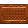 thumbnail image 1 of Ahgly Company Indoor Rectangle Oriental Yellow Traditional Area Rugs, 2' x 4', 1 of 4
