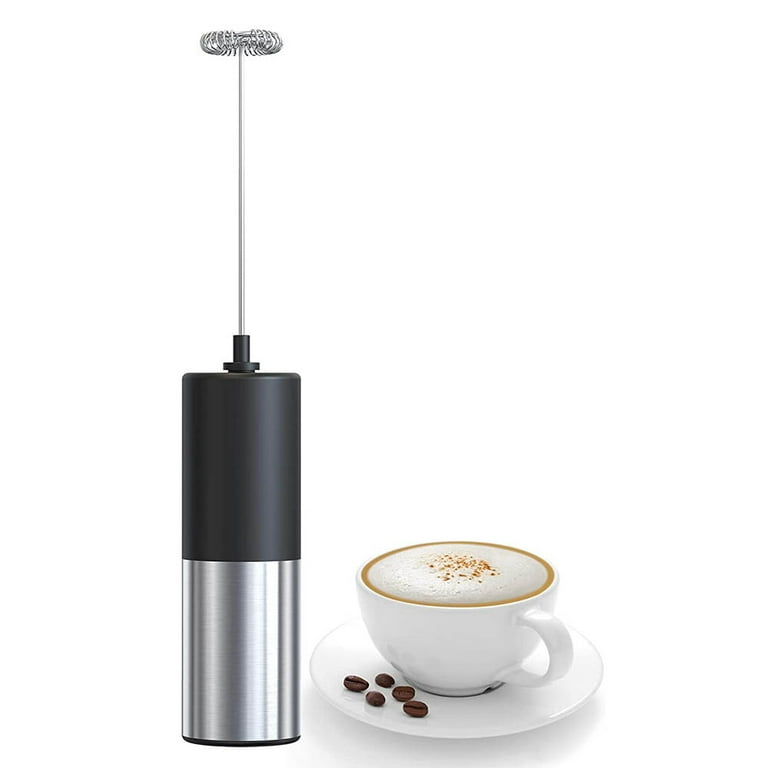 Milk Frother for Coffee, Handheld Frother Electric Whisk, Milk Foamer and  Coffee Blender for Latte, Matcha, Cappuccino, Hot Chocolate, Battery
