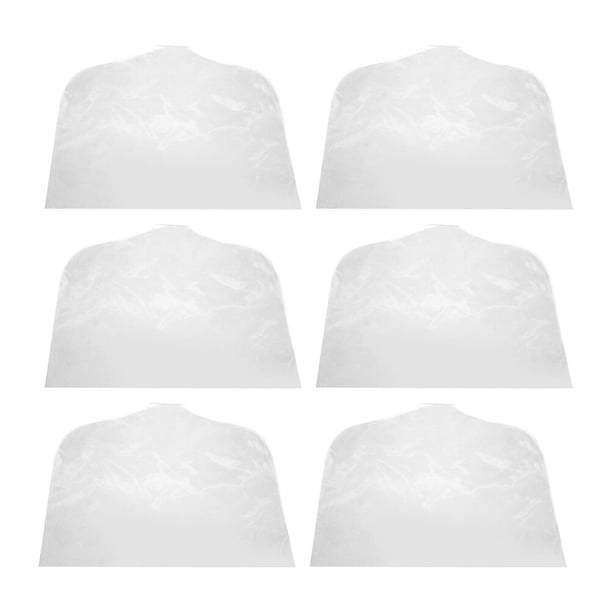 Bolsas de prenda transparente de 6 piezas bolsas de ropa colgantes de ropa de prenda de polvo cubiertas de ropa colgando bolsas de ropa