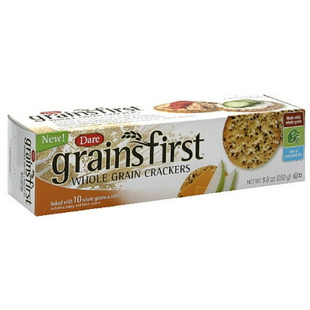 Dare Grainsfirst Whole Grain Crackers, 8.8 oz (Pack of 12)