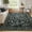 Black, variant on Lahome 5'x7' Floral Washable Rugs for Living Room, Non Slip Pink Girls Bedroom Rug with Rubber Backing, Soft Ultra Thin Carpet for Nursery
