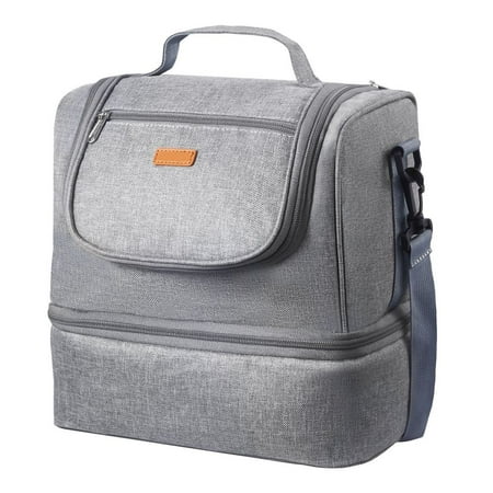 Breast Pump Bag, Breast Feeding Bag with Ice Pack, Fits for S1/S2, Pumping Accessories & Breastmilk Storage, Portable Pump Carrying Case for Work, Travel and Family Use, Grey