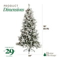 thumbnail image 3 of Home Heritage Snowdrift 6.5' PreLit Artificial Christmas Tree, Berries/Pinecones, 3 of 10