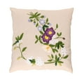 thumbnail image 1 of Funda de Almohada Zulema Artesanía de Costura Flores Moradas 42x42 cm, 1 of 7