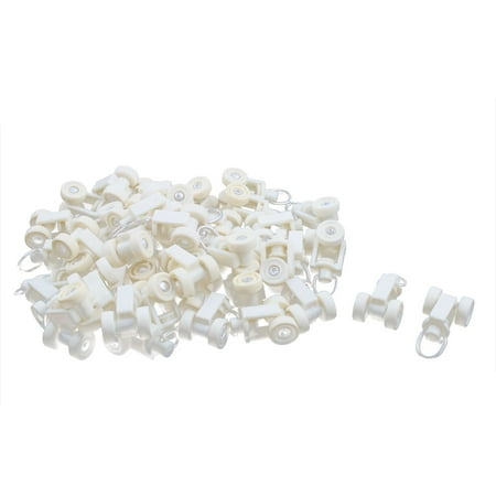 Household Metal Oval Ring Plastic Curtain Track Carrier Rollers