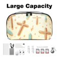thumbnail image 3 of Easter Charger Case USB Organizer Wire Cord Travel Organizer Cord Case, Oxford Cloth Waterproof Electronics Digital Storage Bag, 5.9x9.44x3.14 in., 3 of 6