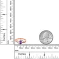 thumbnail image 3 of Gem Stone King 10K Rose Gold Purple Amethyst and Diamond Engagement Bypass Ring for Women (0.39 Cttw, Gemstone Birthstone, Size 5), 3 of 4