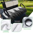 thumbnail image 5 of Golf Cart Seat Covers for 2 Seater,Black Mist Forest Microfiber Cart Seat Towel Blanket,Retro Country Watercolor Tree Scenery Absorbent NonSlip Bench Seats Protector for Golf Course 51"x31", 5 of 9