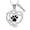 Customize, variant on Pet Heart Cremation Jewelry For Ashes For Dog/Cat Paw Print Urn Necklace for Ashes Stainless Steel Memorial Locket Paw Print Pet Heart Memorial Keepsake Jewelry