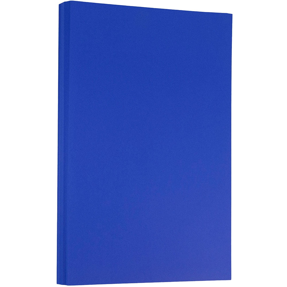 JAM Paper Matte Legal Paper 8.5" x 14" 28lb Presidential Blue 100 Sheets/pack
