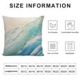 thumbnail image 5 of QZHH Beach Watercolor Blue Pillow Covers Sea Ocean Nature Scenery Decorative Throw Pillows Pillowcase Square Cushion Case for Couch Sofa Bed Bedroom Car Living Room, Blue, 5 of 5