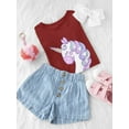 thumbnail image 3 of Lovely Sleepy Unicorn Face T-Shirt Toddler -Image by Shutterstock,  5 Toddler, 3 of 4